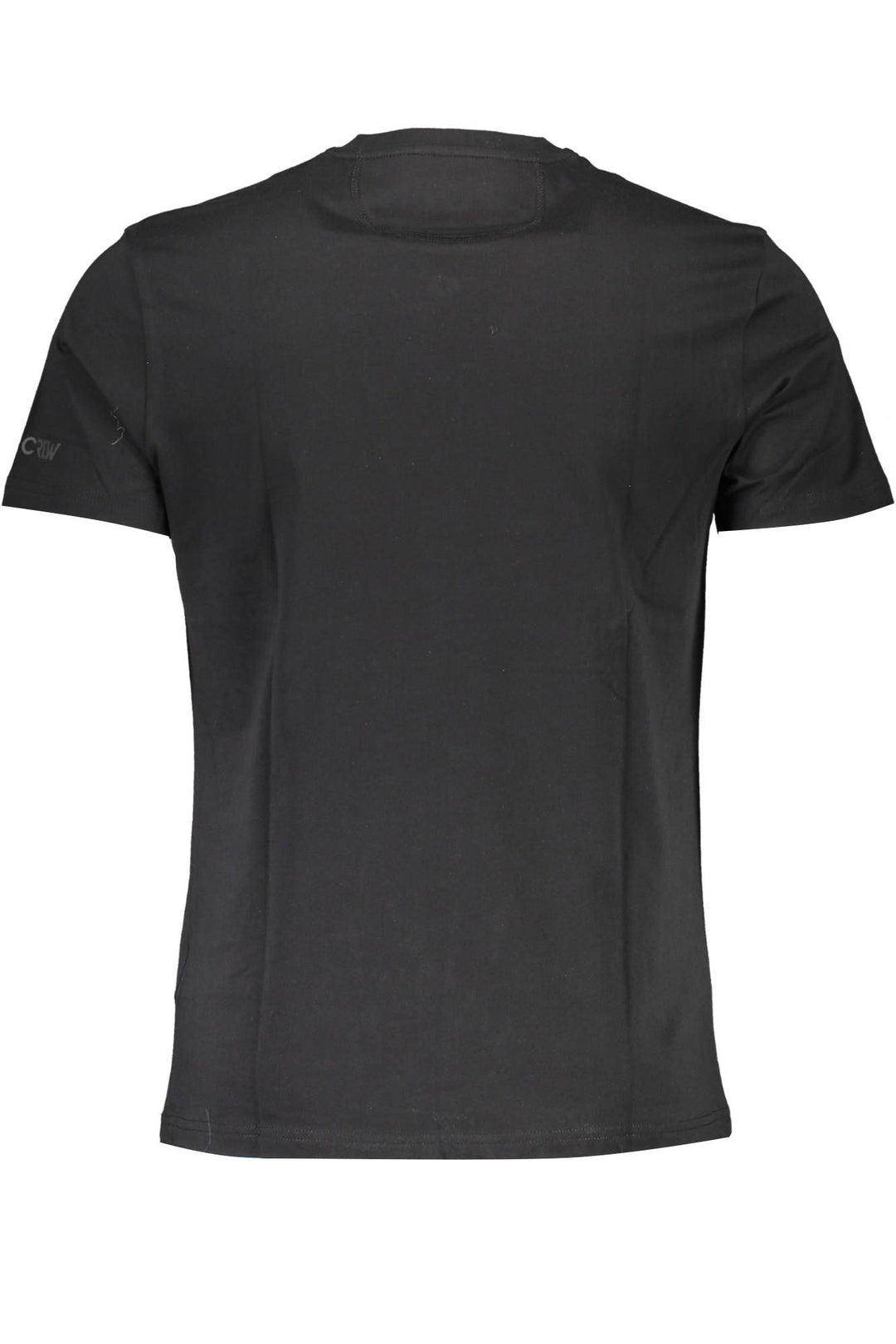 Elegant Embroidered Logo Black T-Shirt