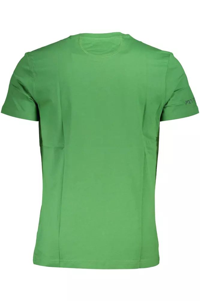 La Martina Green Cotton T-Shirt