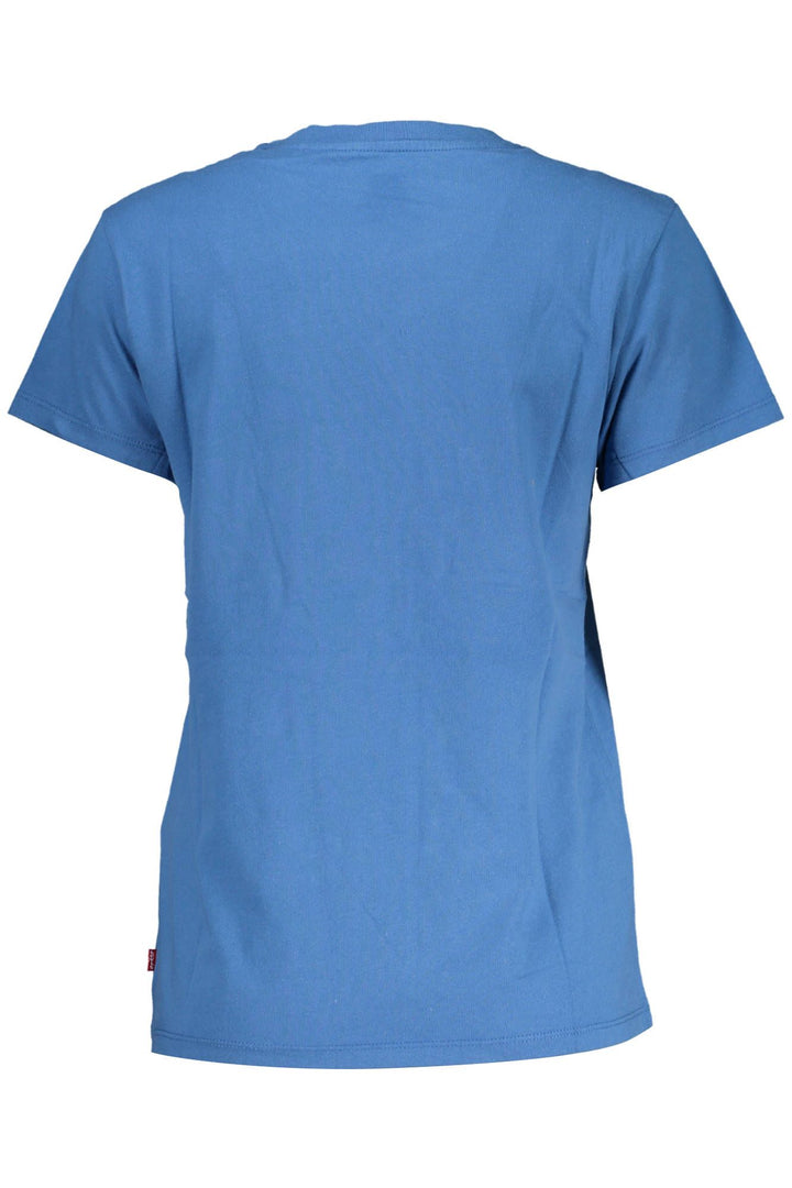 Levi's Elegant Blue Cotton Tee with Classic Print