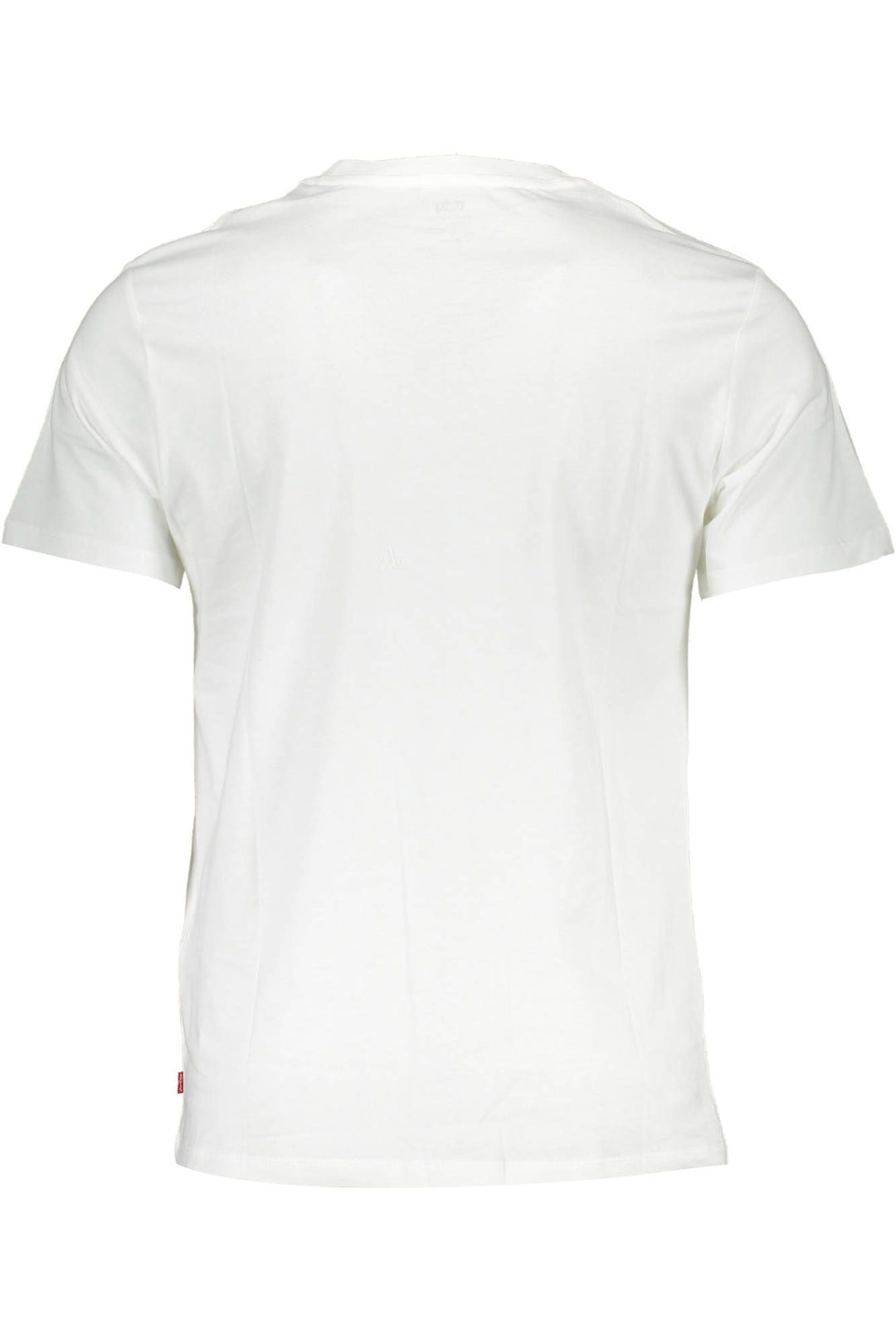 Levi's Crisp White Crew Neck Cotton Tee with Logo Print