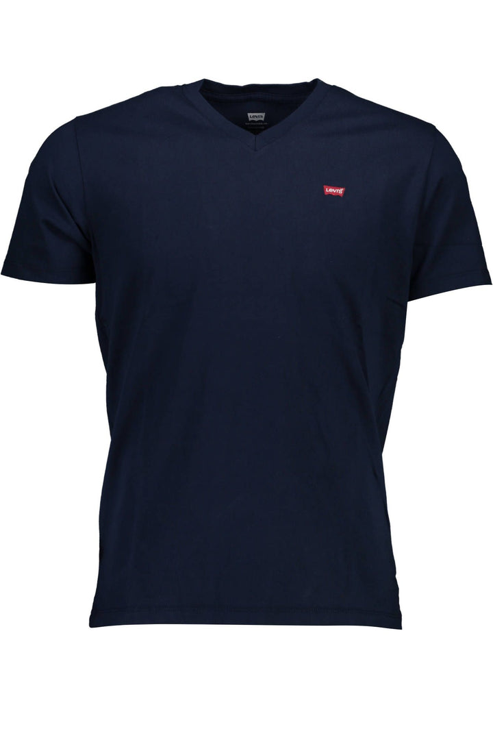 Levi's Classic V-Neck Cotton Tee in Blue