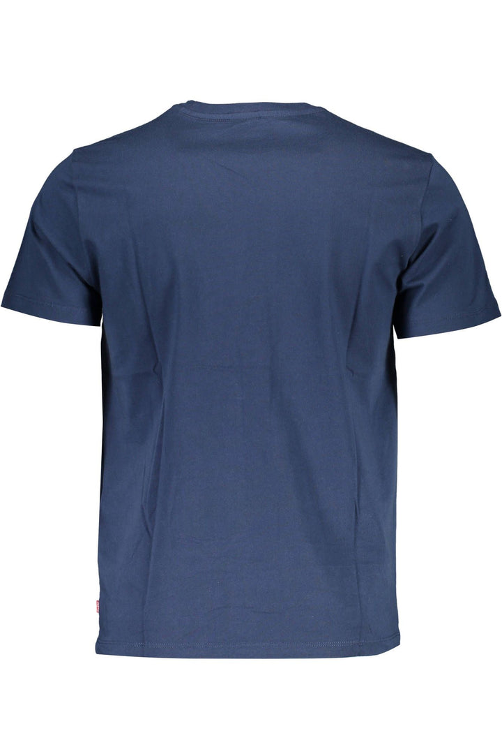 Levi's Classic Crew Neck Blue Tee with Logo