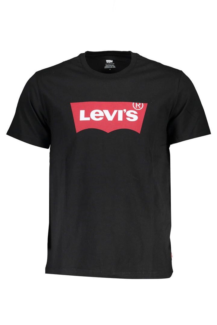 Levi's Sleek Black Cotton Crew Neck Tee