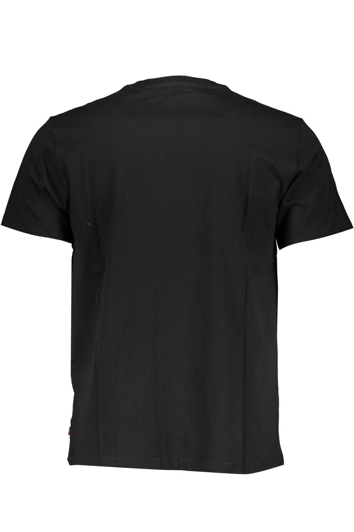 Levi's Sleek Black Cotton Crew Neck Tee