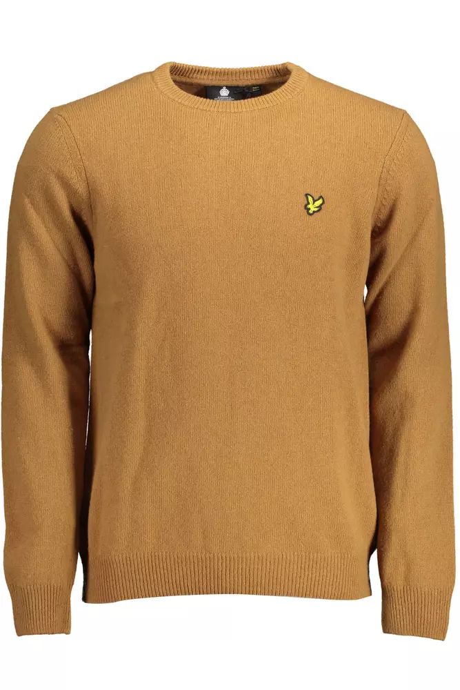 Lyle & Scott Classic Wool Blend Brown Sweater