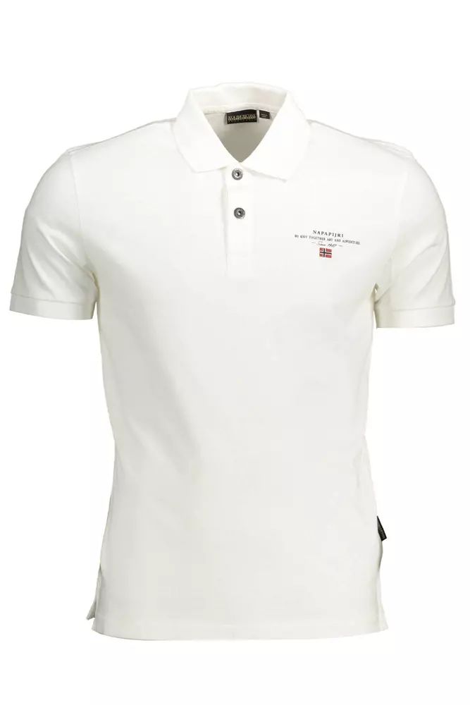 Napapijri White Cotton Polo Shirt