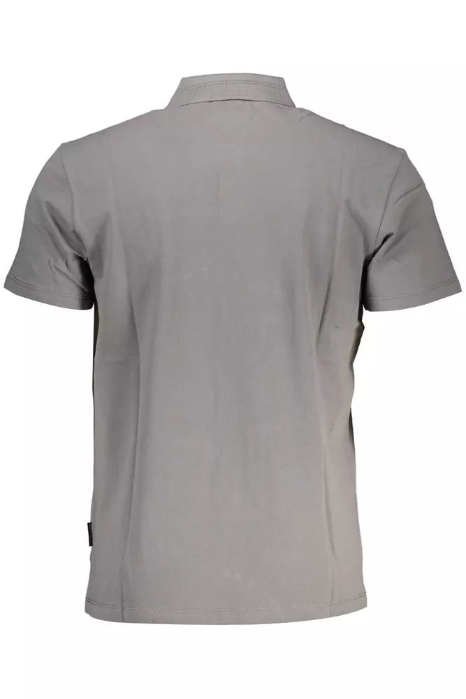 Elegant Short-Sleeved Gray Polo