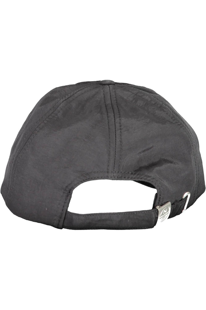 North Sails Sleek Black Visor Cap with Logo Detail