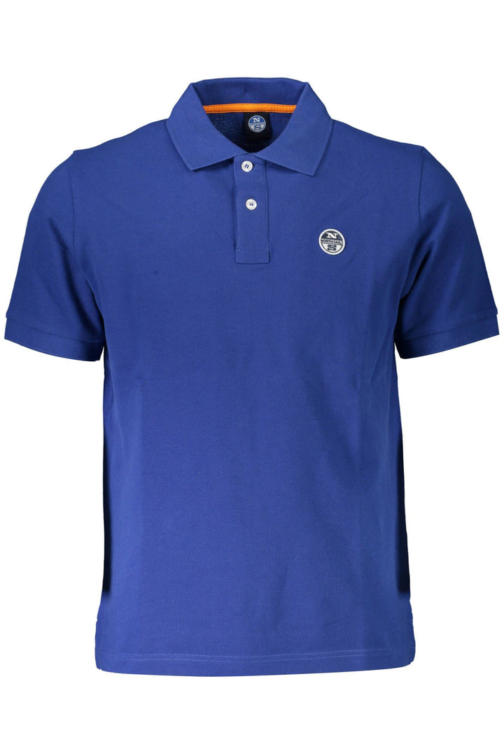 North Sails Chic Blue Cotton Polo Shirt with Logo Detail