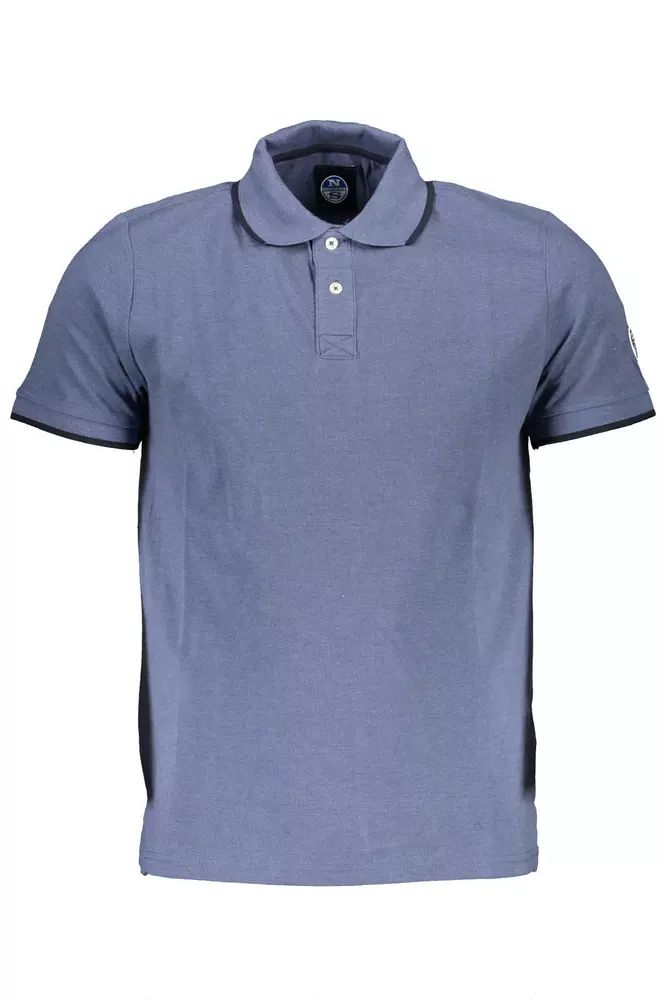 North Sails Blue Cotton Polo Shirt