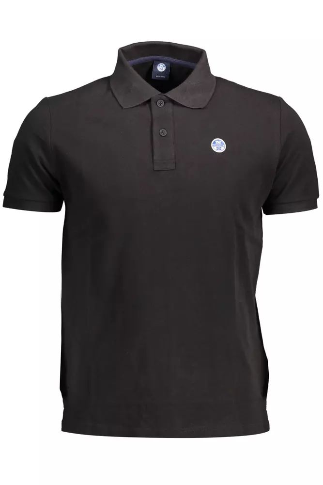 North Sails Black Cotton Polo Shirt