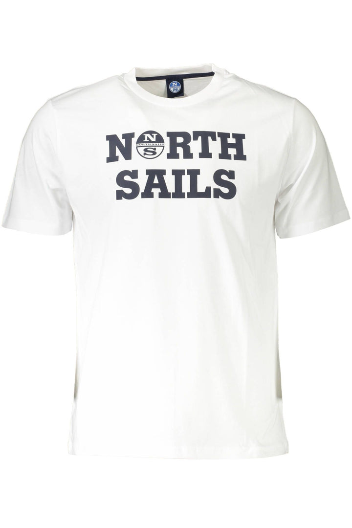 North Sails Elegant White Round Neck Tee with Print