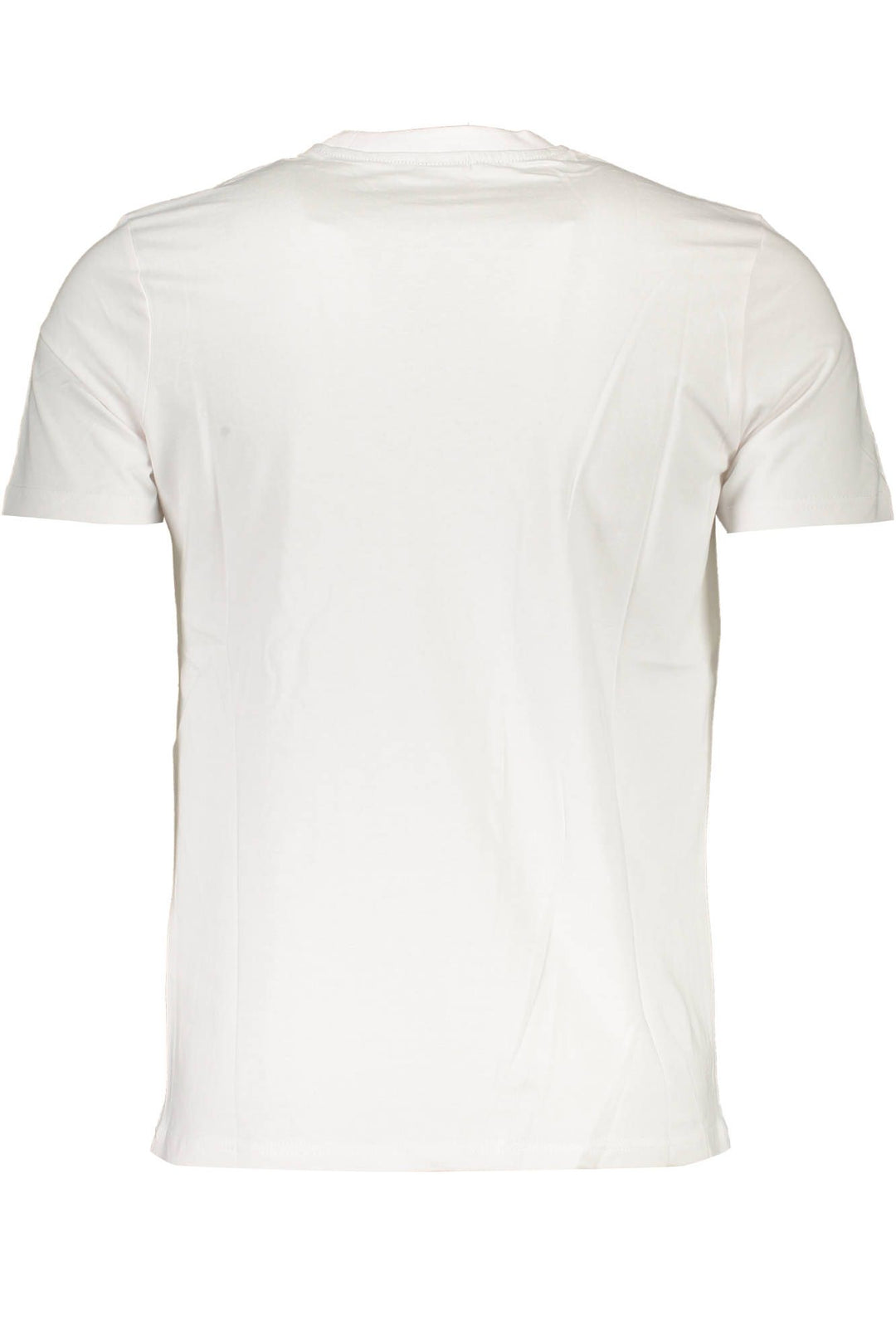 North Sails Sleek White Round Neck Tee with Logo Detail