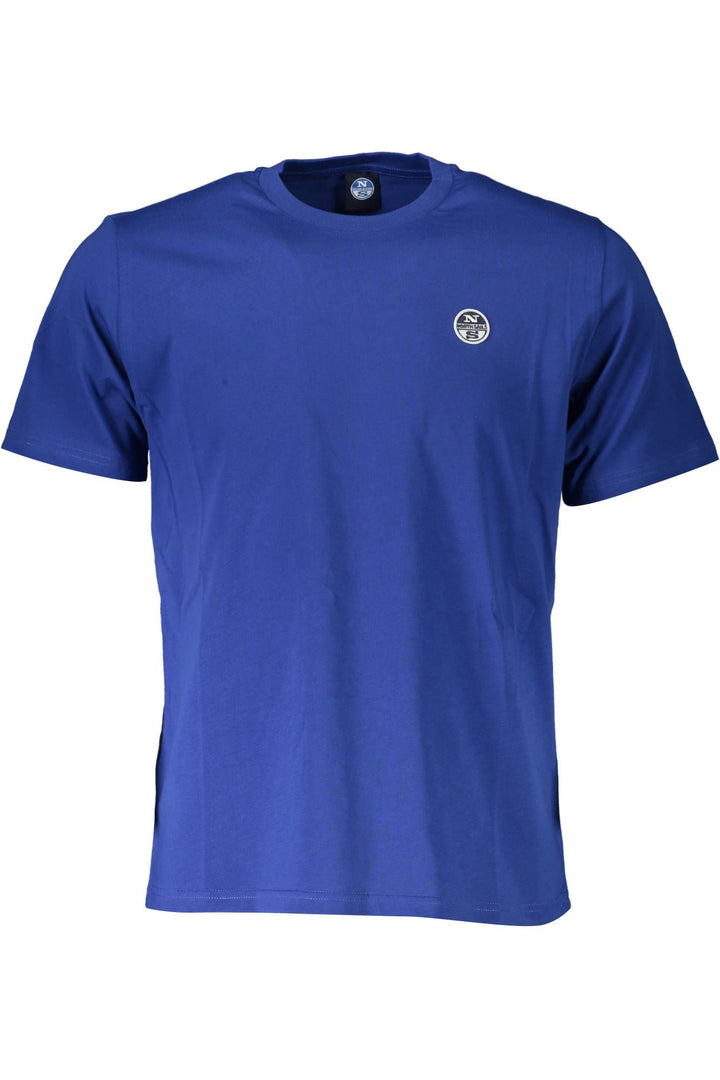 North Sails Chic Blue Cotton Tee with Iconic Logo