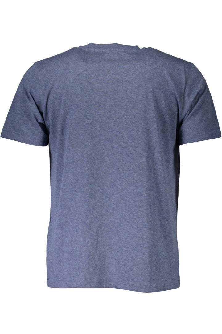 North Sails Classic Blue Cotton Tee with Logo Detail