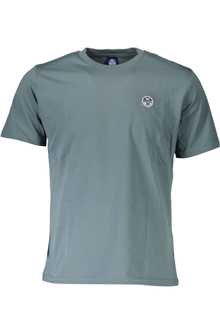 North Sails Chic Green Round Neck Tee with Logo Detail