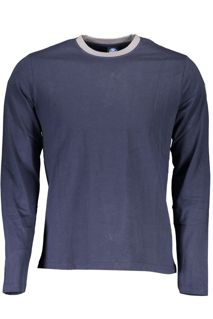 North Sails Chic Blue Contrast Detail Long Sleeve Tee