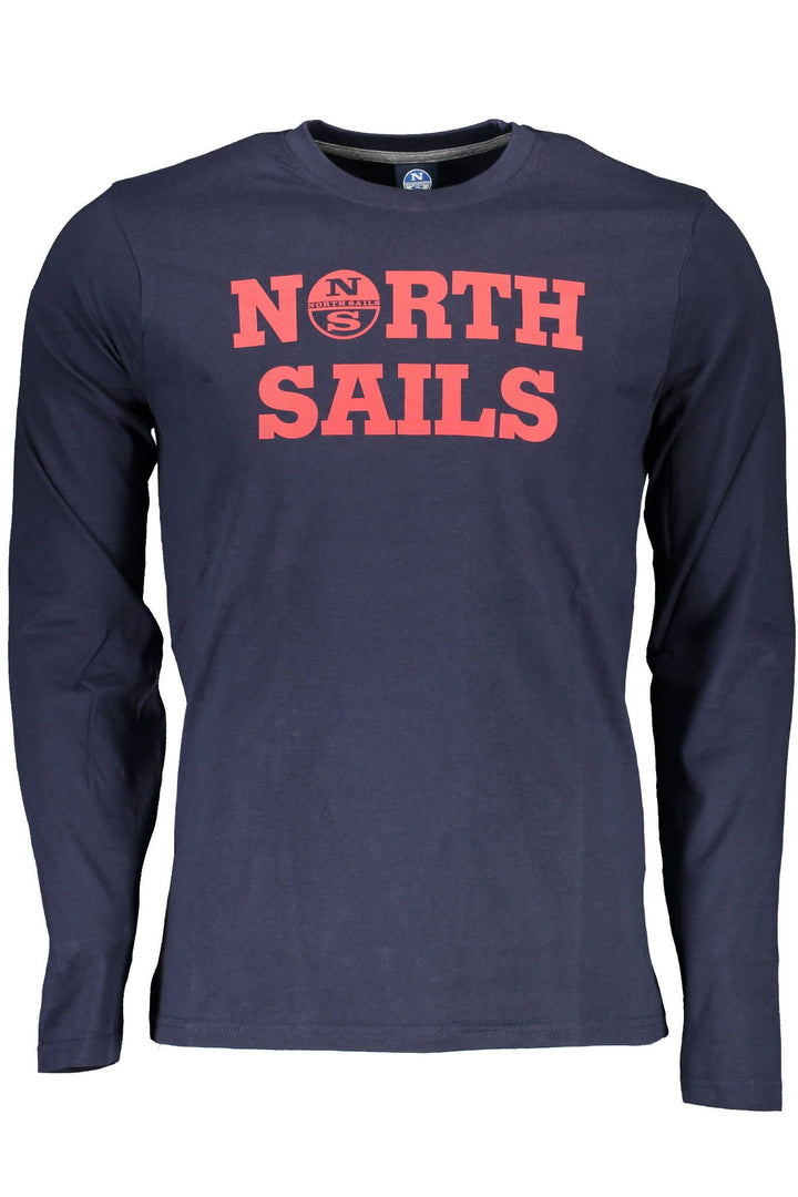 North Sails Blue Long Sleeve Tee with Signature Print