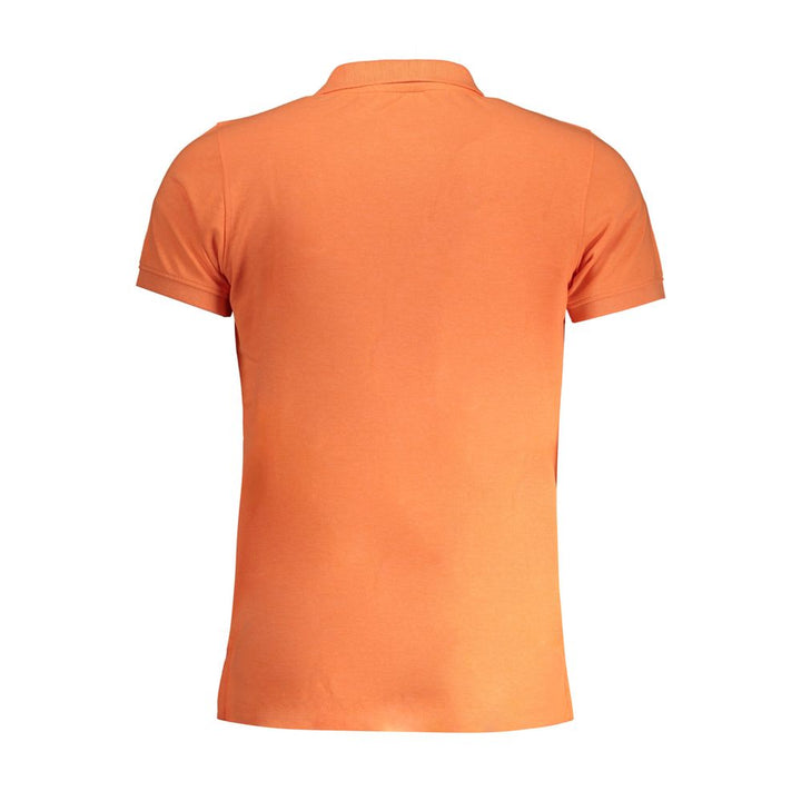 Orange Cotton Polo Shirt