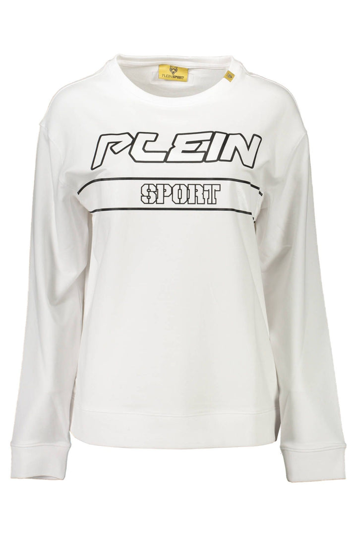 Plein Sport White Cotton Sweater