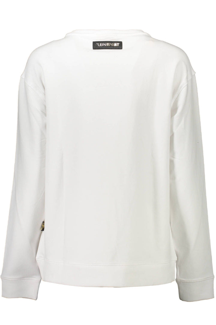 Plein Sport White Cotton Sweater