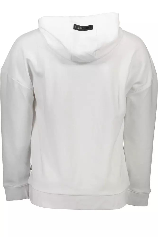 Plein Sport White Cotton Sweater