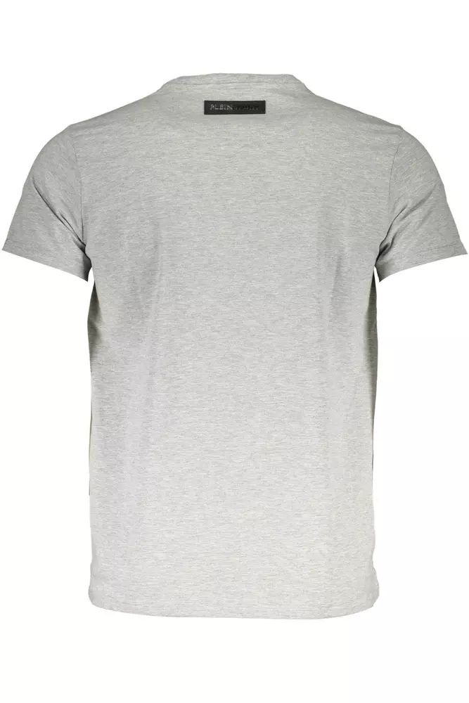 Plein Sport Gray Cotton T-Shirt