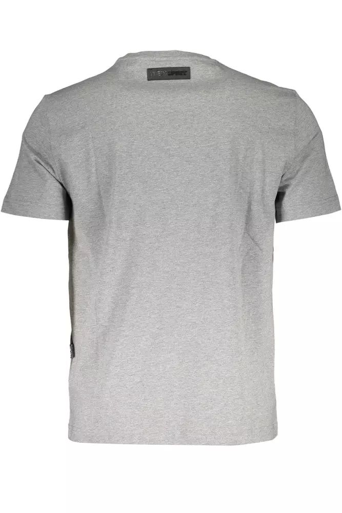 Plein Sport Gray Cotton T-Shirt