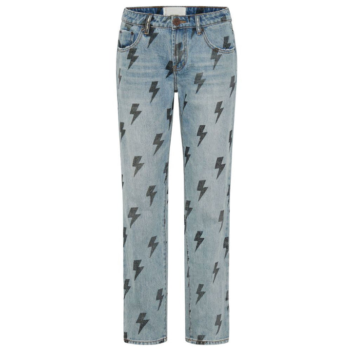 Light Blue Cotton Jeans & Pant