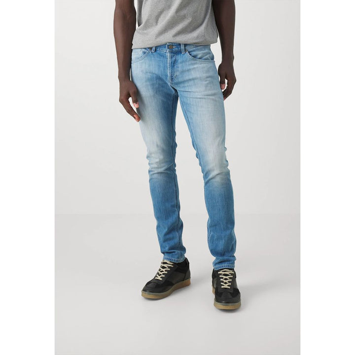 Dondup Light Blue Cotton Jeans & Pant