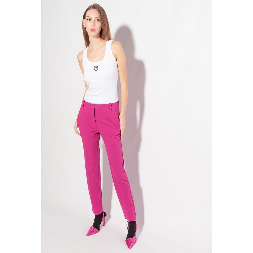 Pinko Fuchsia Viscose Jeans & Pant