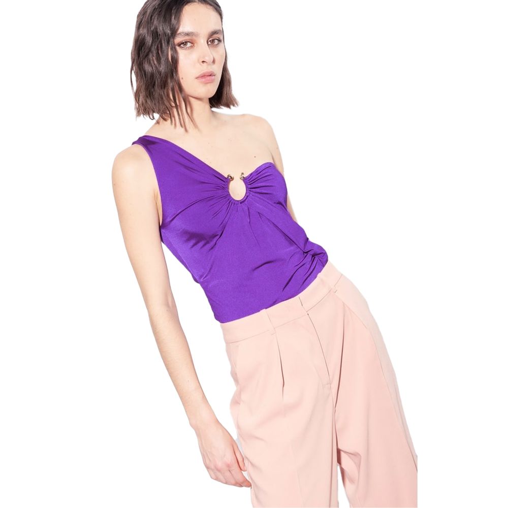 Pinko Purple Nylon Tops & T-Shirt