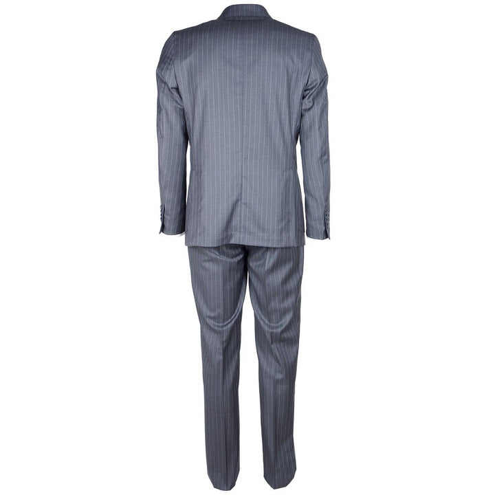 Made In Italy Gray Wool Vergine Suit