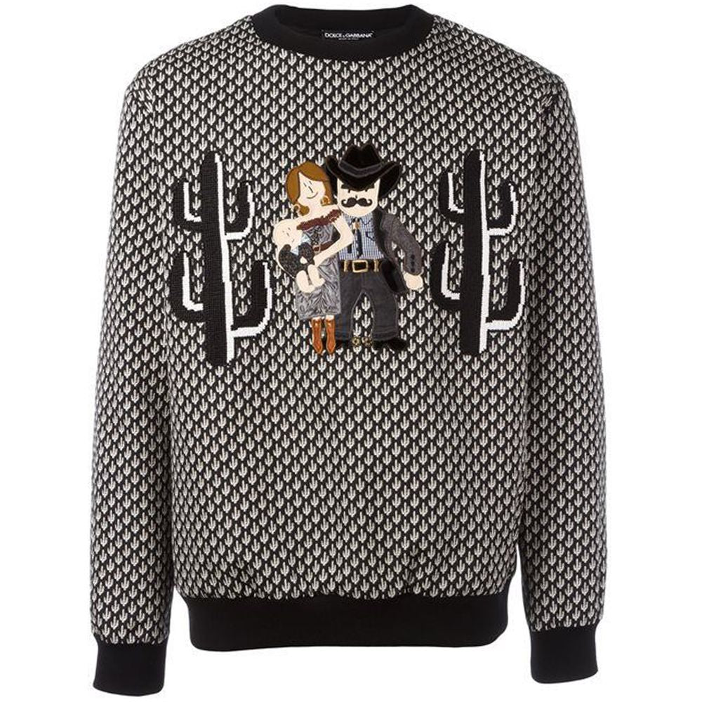 Dolce & Gabbana Black Polyester Sweater