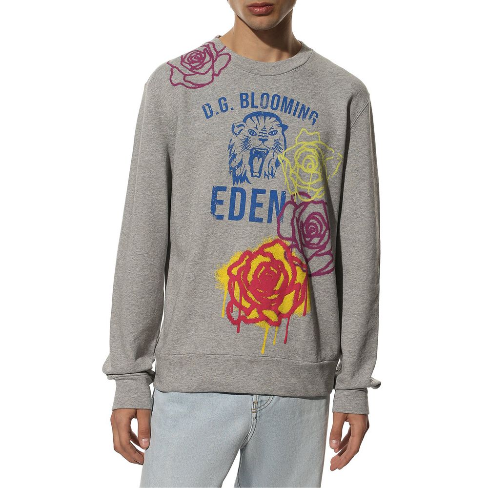 Dolce & Gabbana Gray Cotton Sweater