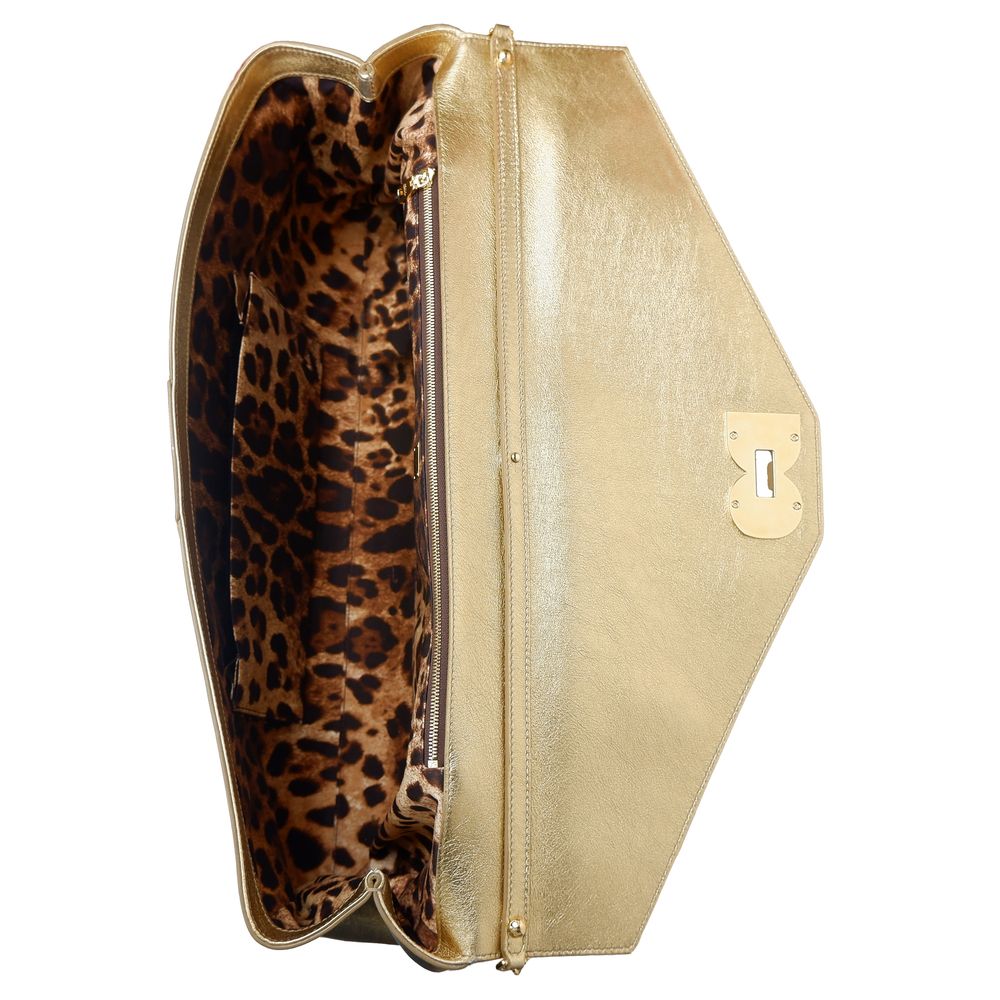 Dolce & Gabbana Yellow Leather Di Calfskin Crossbody Bag