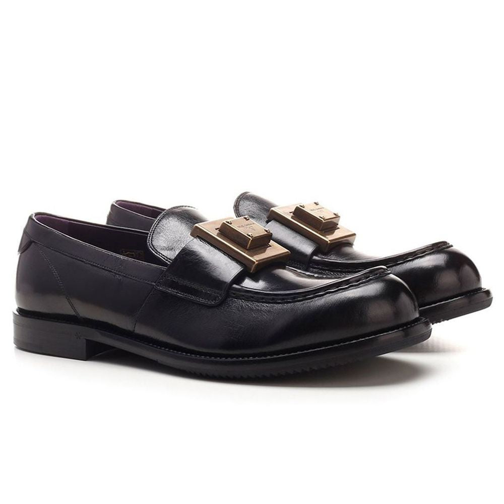 Black Leather Di Calfskin Loafer