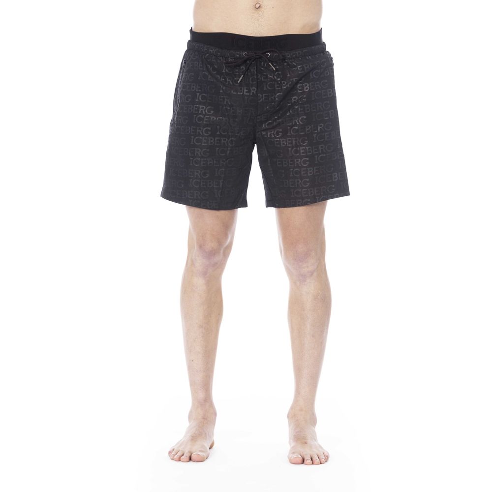 Iceberg Black Polyester Swimwear