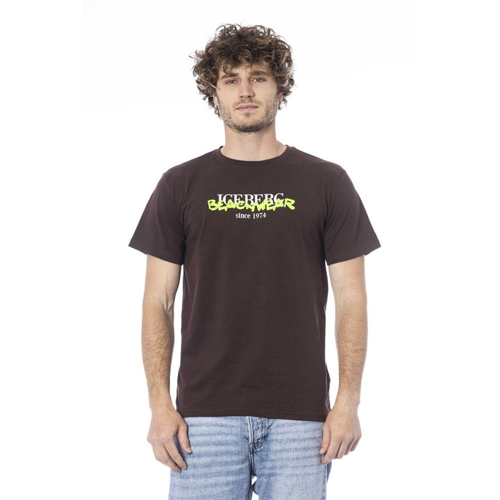 Iceberg Brown Cotton T-Shirt