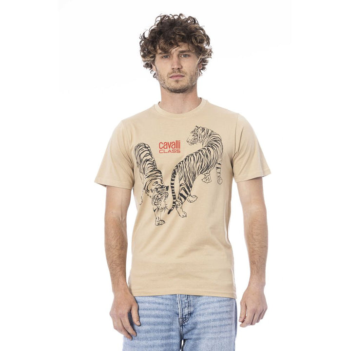 Beige Cotton T-Shirt