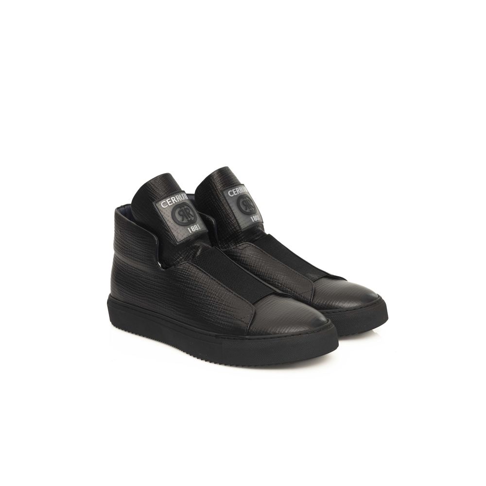 Black CALF Leather Sneaker