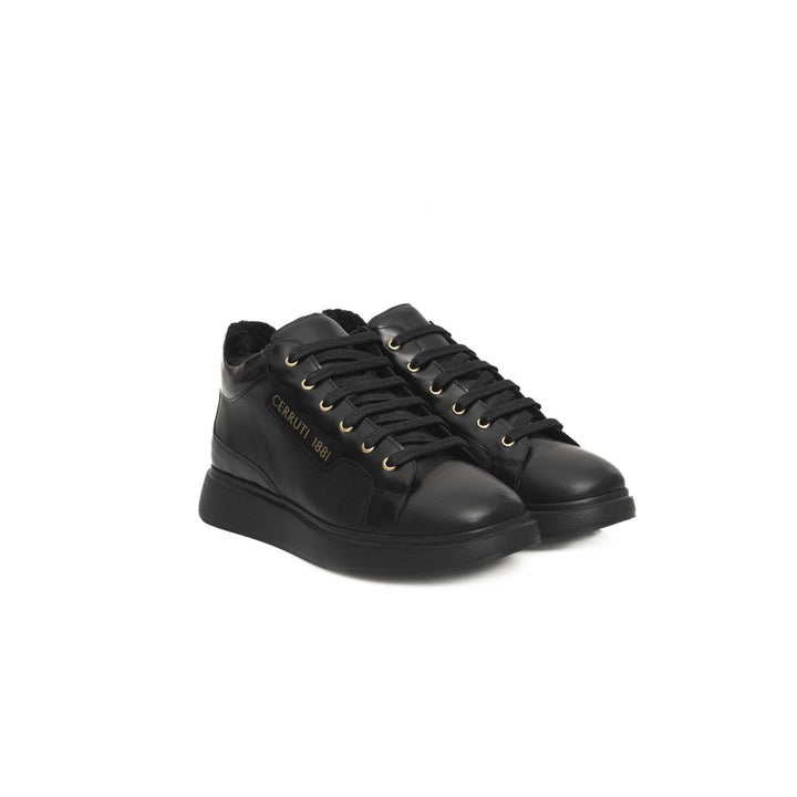 Cerruti 1881 Black COW Leather Sneaker