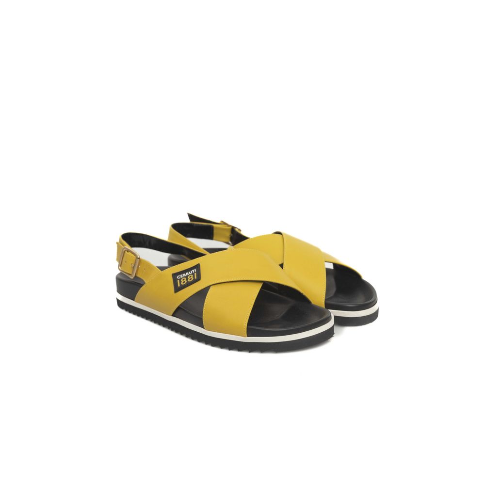 Cerruti 1881 Yellow CALF Leather Sandal