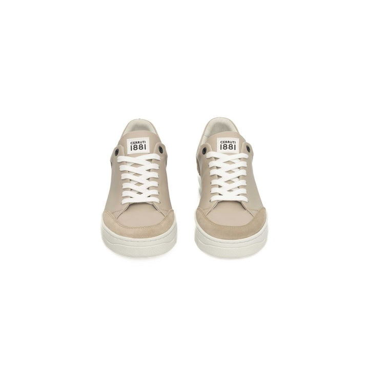 Cerruti 1881 Beige COW Leather Sneaker