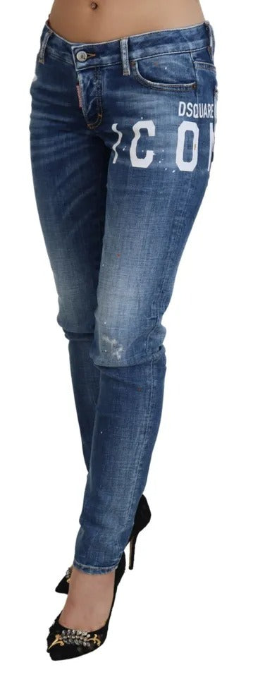 Blue Icon Low Waist Skinny Jennifer Denim Jeans
