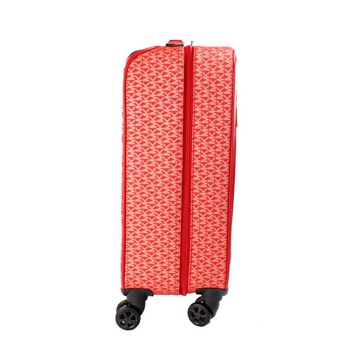 Travel Small Red Signature Trolley Rolling Suitcase Carry On Bag