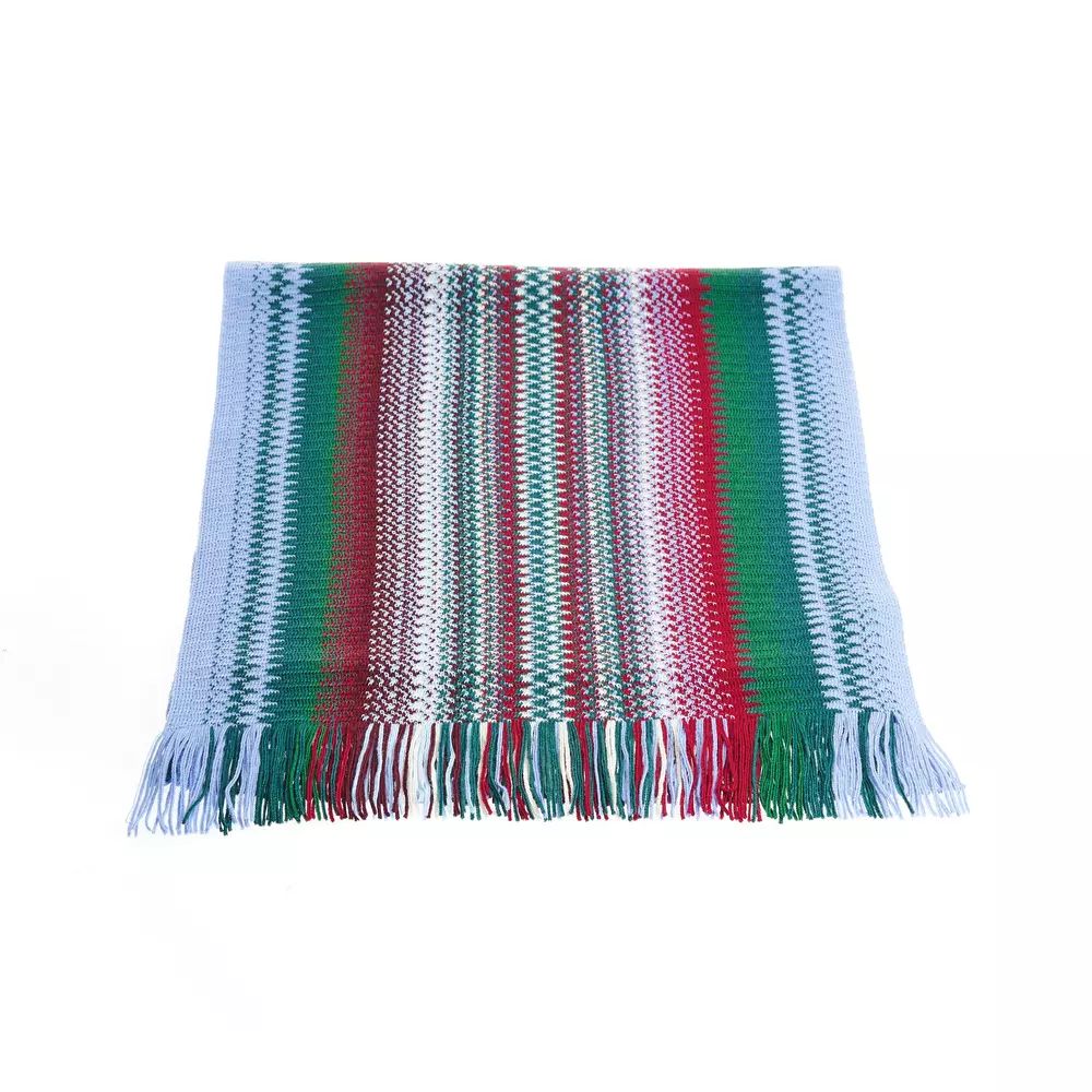 Missoni Vibrant Geometric Patterned Fringe Scarf