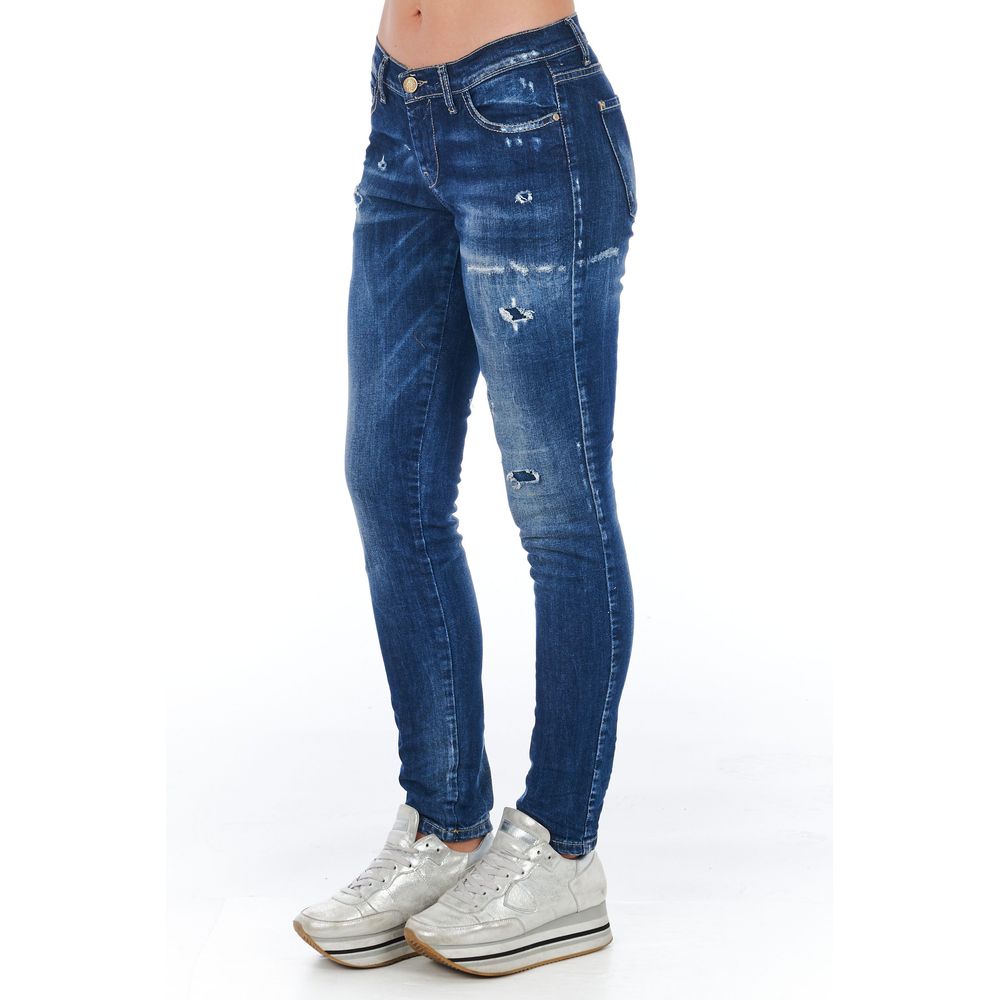 Chic Worn Wash Skinny Denim Jeans