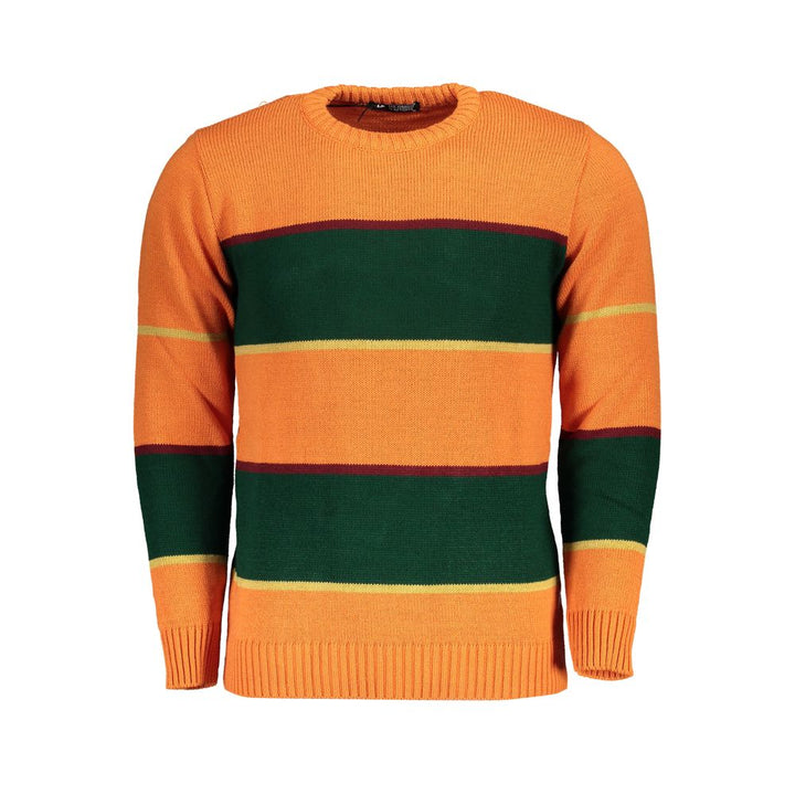 U.s. Grand Polo Orange Fabric Sweater