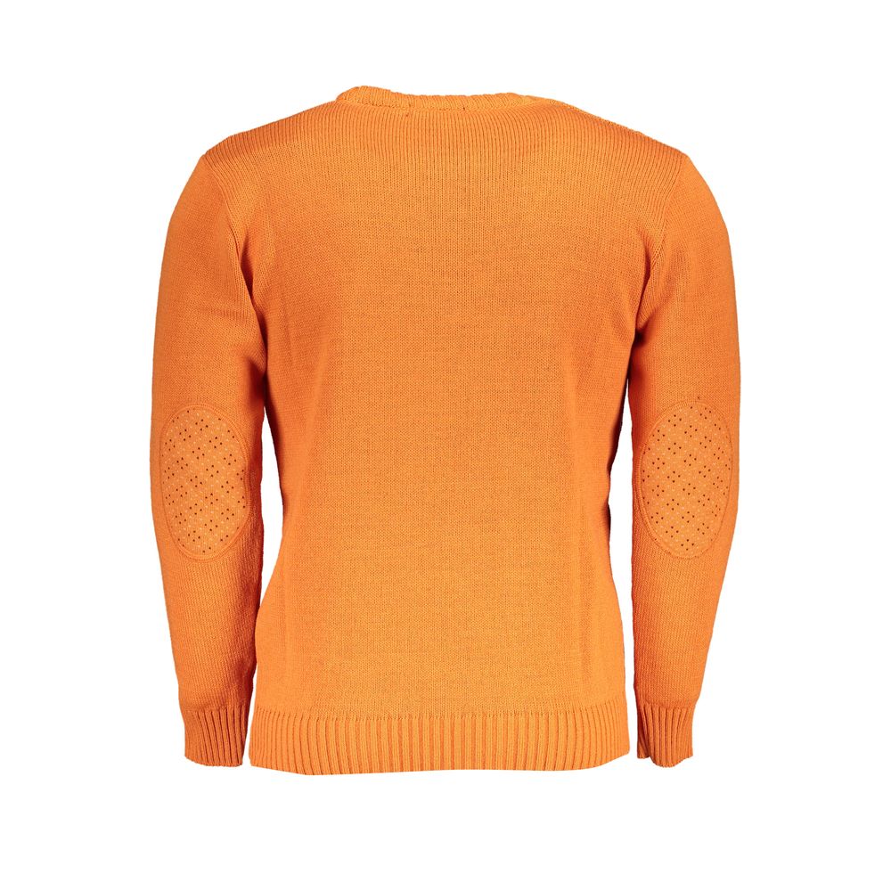 U.s. Grand Polo Orange Fabric Sweater